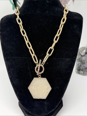 Women’s Brushed Gold Paperclip Necklace